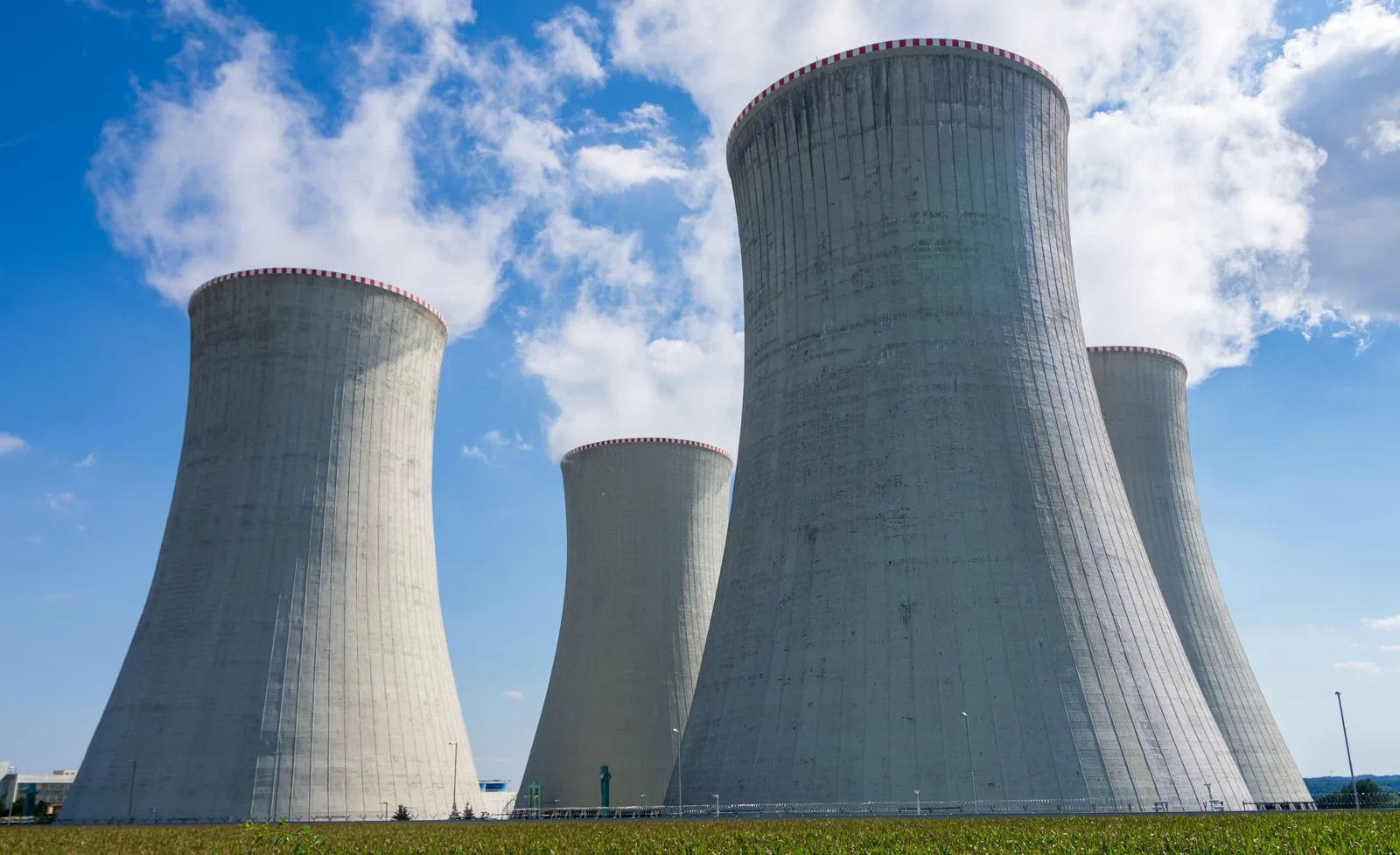Dukovany nuclear power station cooling towers