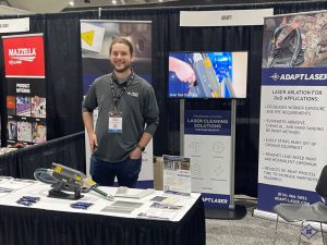Applications Engineer at Warrior West Expo 2022 in booth