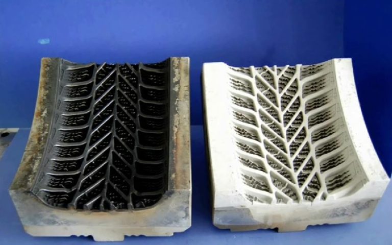 Before and After Tire Mold Cleaning With a Laser Cleaning System