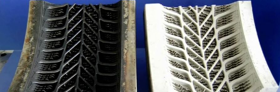 Before and After Tire Mold Cleaning With a Laser Cleaning System