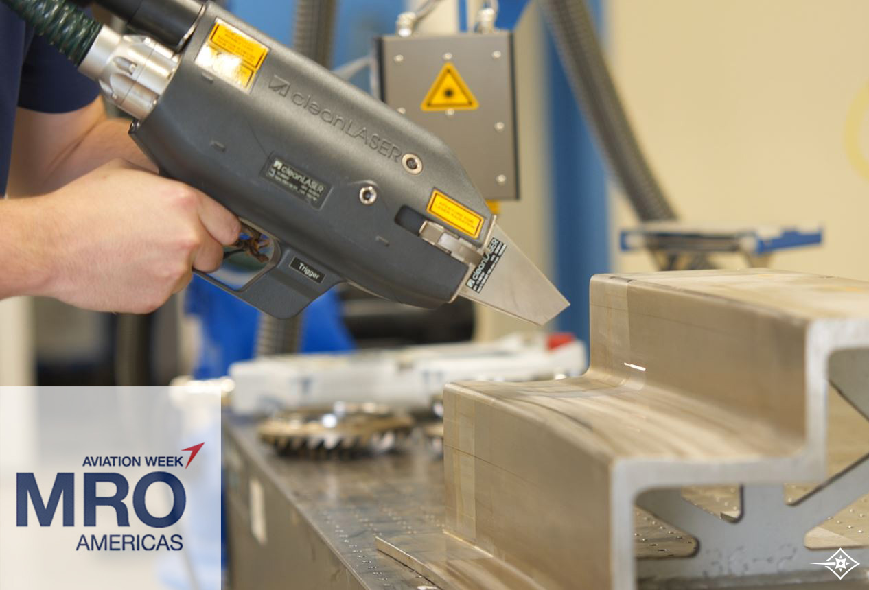 a handheld laser is used by an operator to clean an invar tool mold